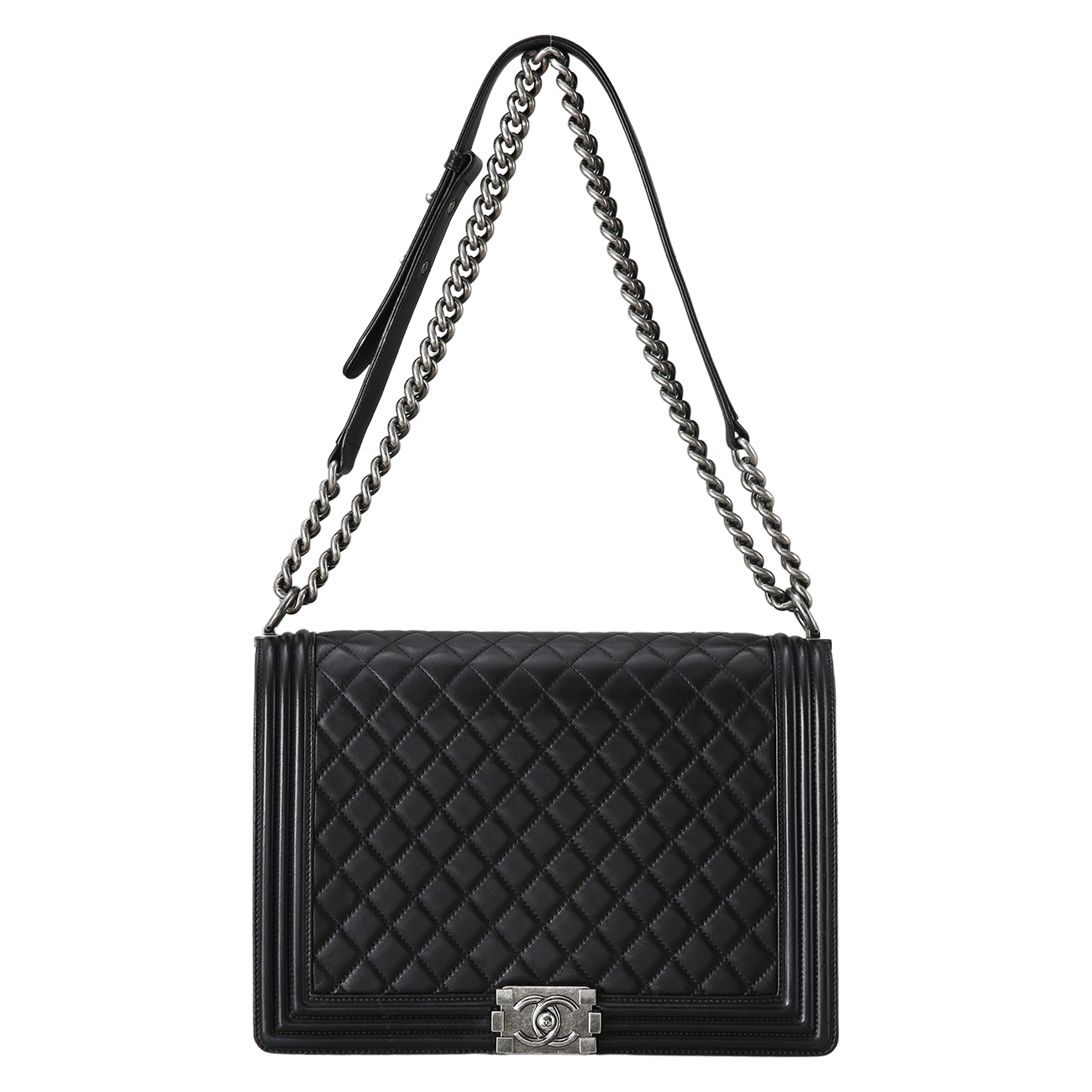 CHANEL(USED)샤넬 보이샤넬 램스킨 라지