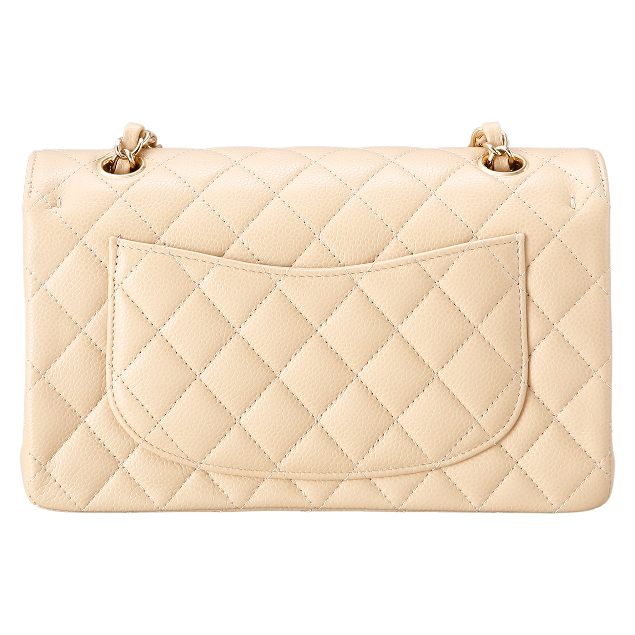 CHANEL(USED)샤넬 캐비어 클래식 스몰 플랩백 베이지