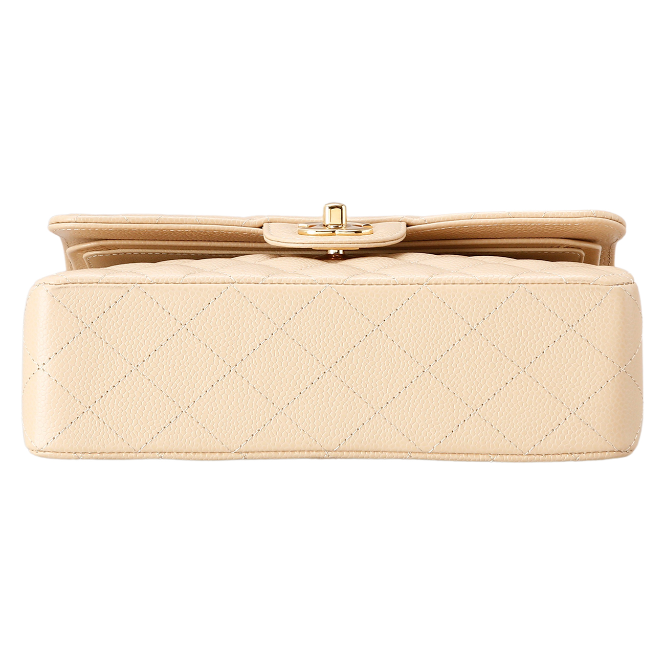 CHANEL(USED)샤넬 캐비어 클래식 스몰 플랩백 베이지