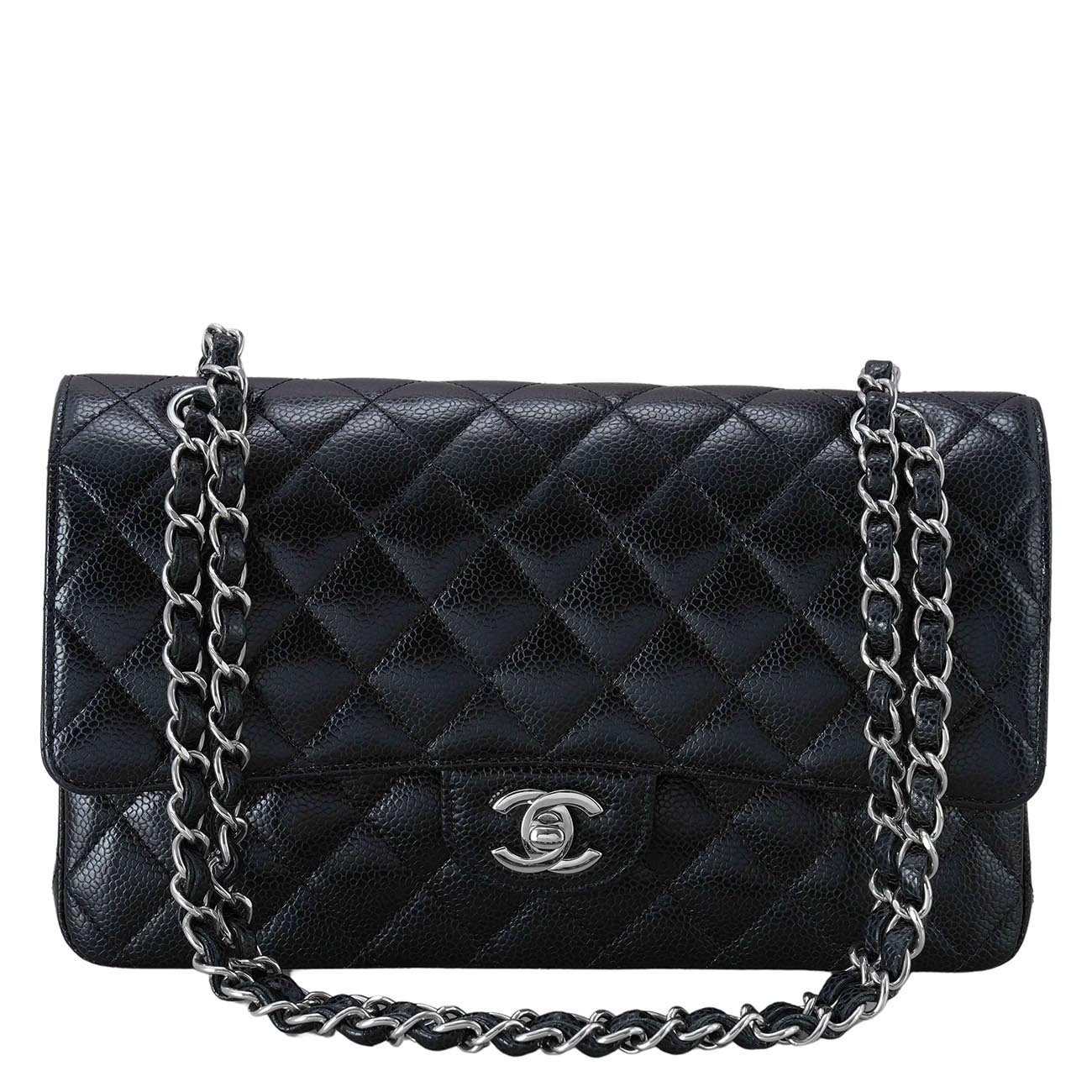 CHANEL(USED)샤넬 캐비어 클래식 미듐 플랩백