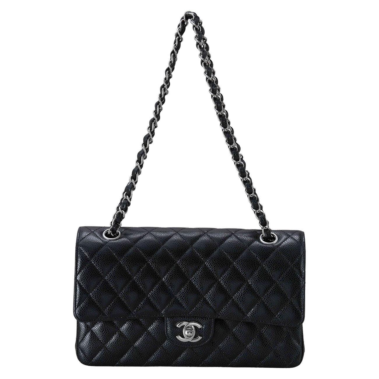 CHANEL(USED)샤넬 캐비어 클래식 미듐 플랩백