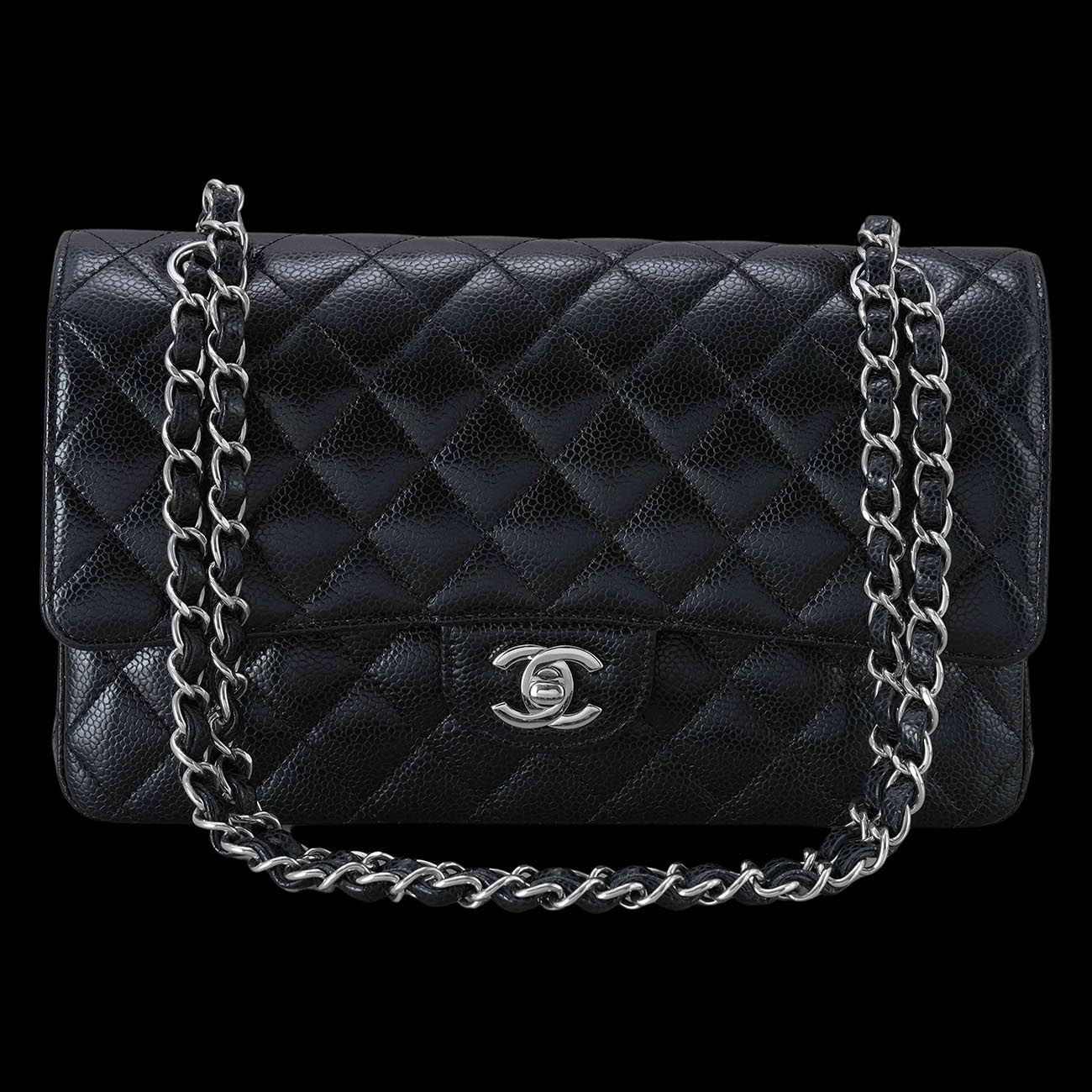 CHANEL(USED)샤넬 캐비어 클래식 미듐 플랩백