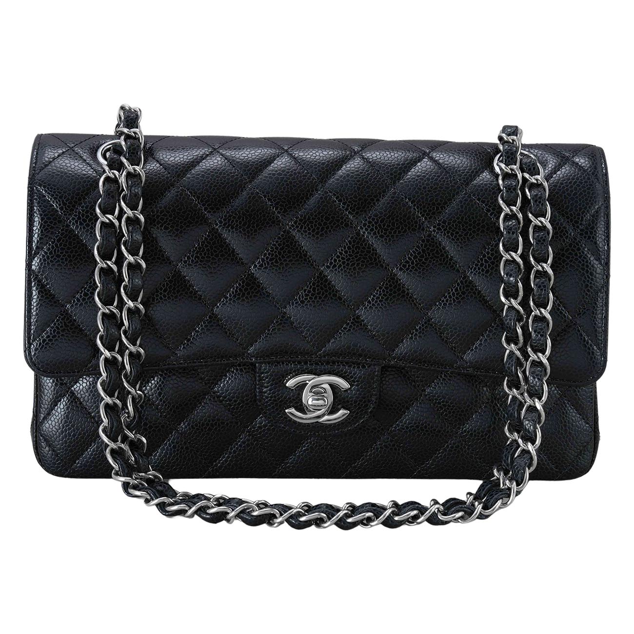 CHANEL(USED)샤넬 캐비어 클래식 미듐 플랩백