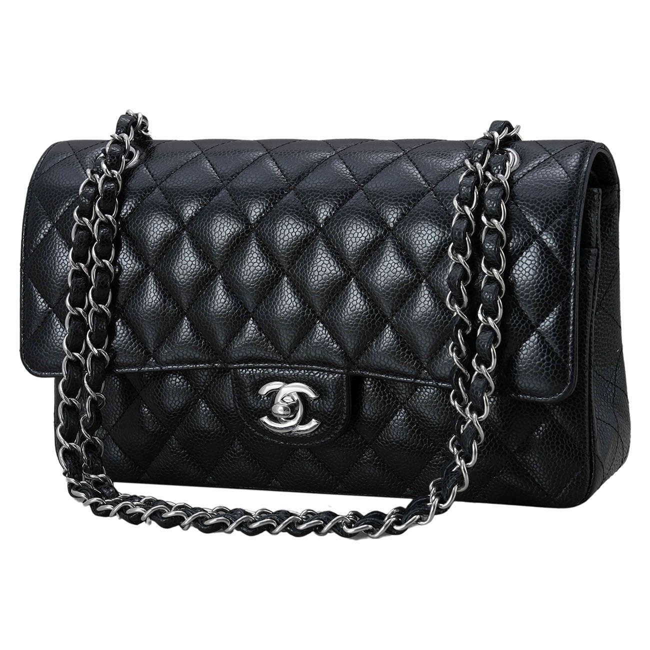 CHANEL(USED)샤넬 캐비어 클래식 미듐 플랩백