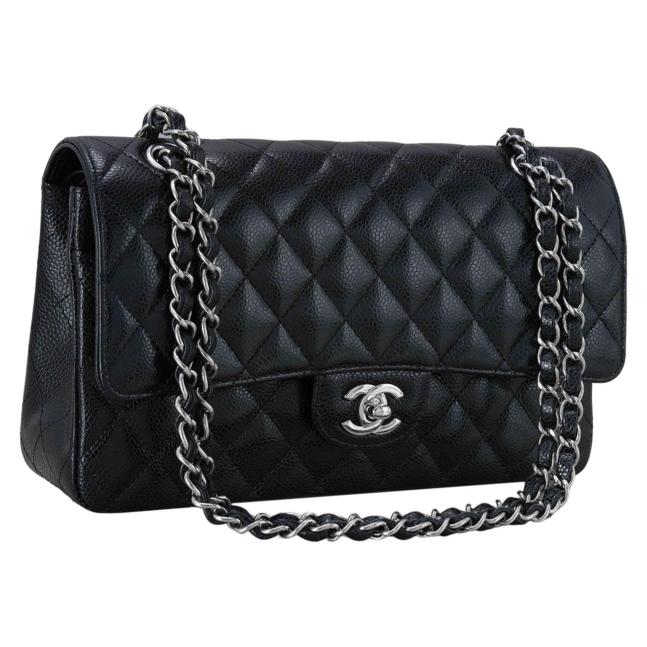 CHANEL(USED)샤넬 캐비어 클래식 미듐 플랩백