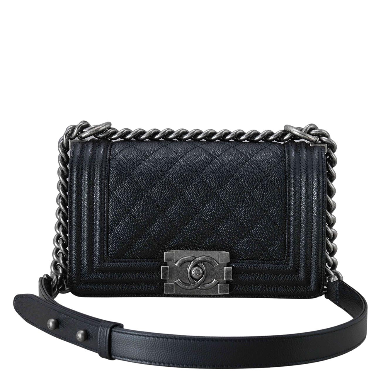 CHANEL(USED)샤넬 캐비어 보이샤넬 스몰 플랩백