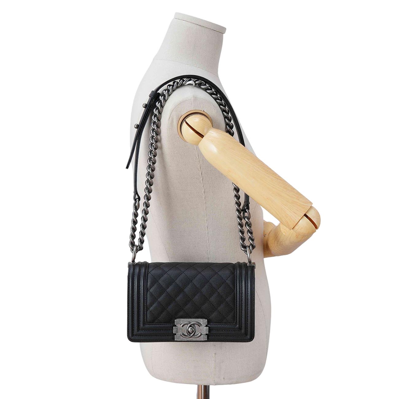 CHANEL(USED)샤넬 캐비어 보이샤넬 스몰 플랩백