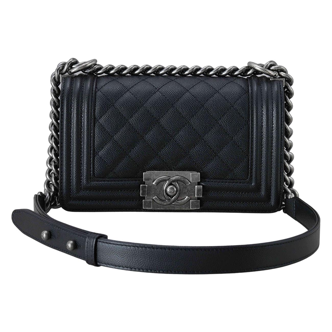 CHANEL(USED)샤넬 캐비어 보이샤넬 스몰 플랩백
