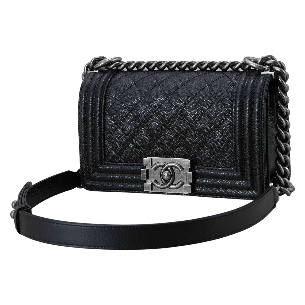 CHANEL(USED)샤넬 캐비어 보이샤넬 스몰 플랩백