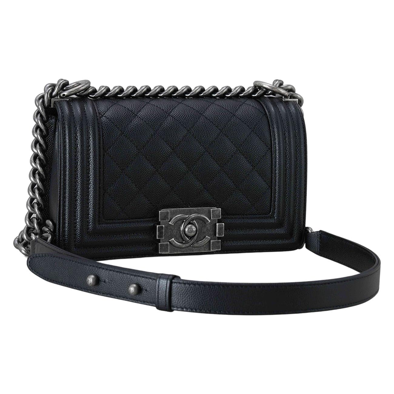 CHANEL(USED)샤넬 캐비어 보이샤넬 스몰 플랩백