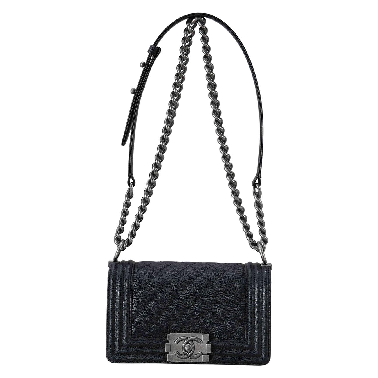 CHANEL(USED)샤넬 캐비어 보이샤넬 스몰 플랩백