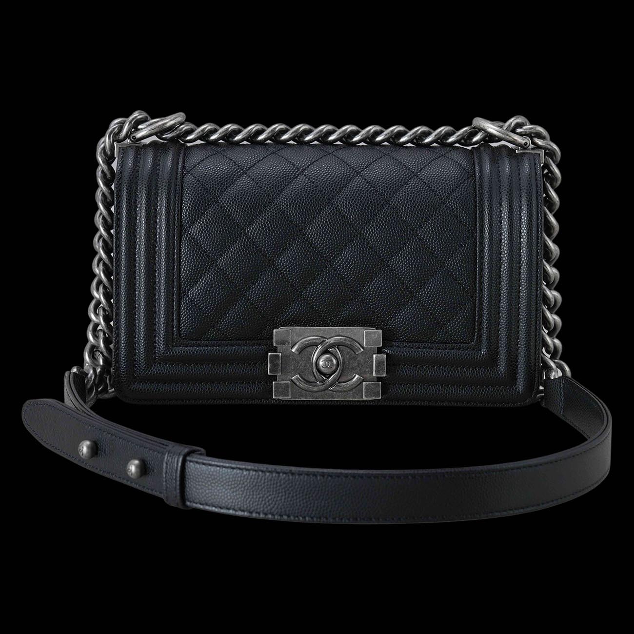 CHANEL(USED)샤넬 캐비어 보이샤넬 스몰 플랩백
