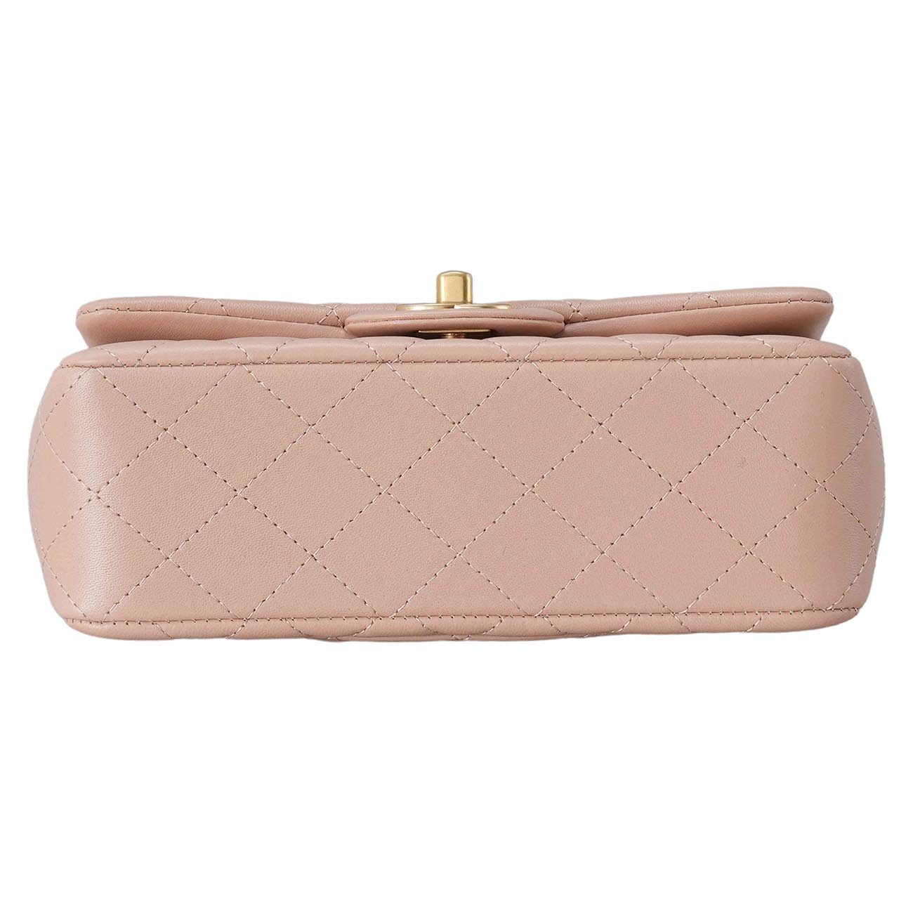CHANEL(USED)샤넬 램스킨 클래식 뉴미니 탑핸들