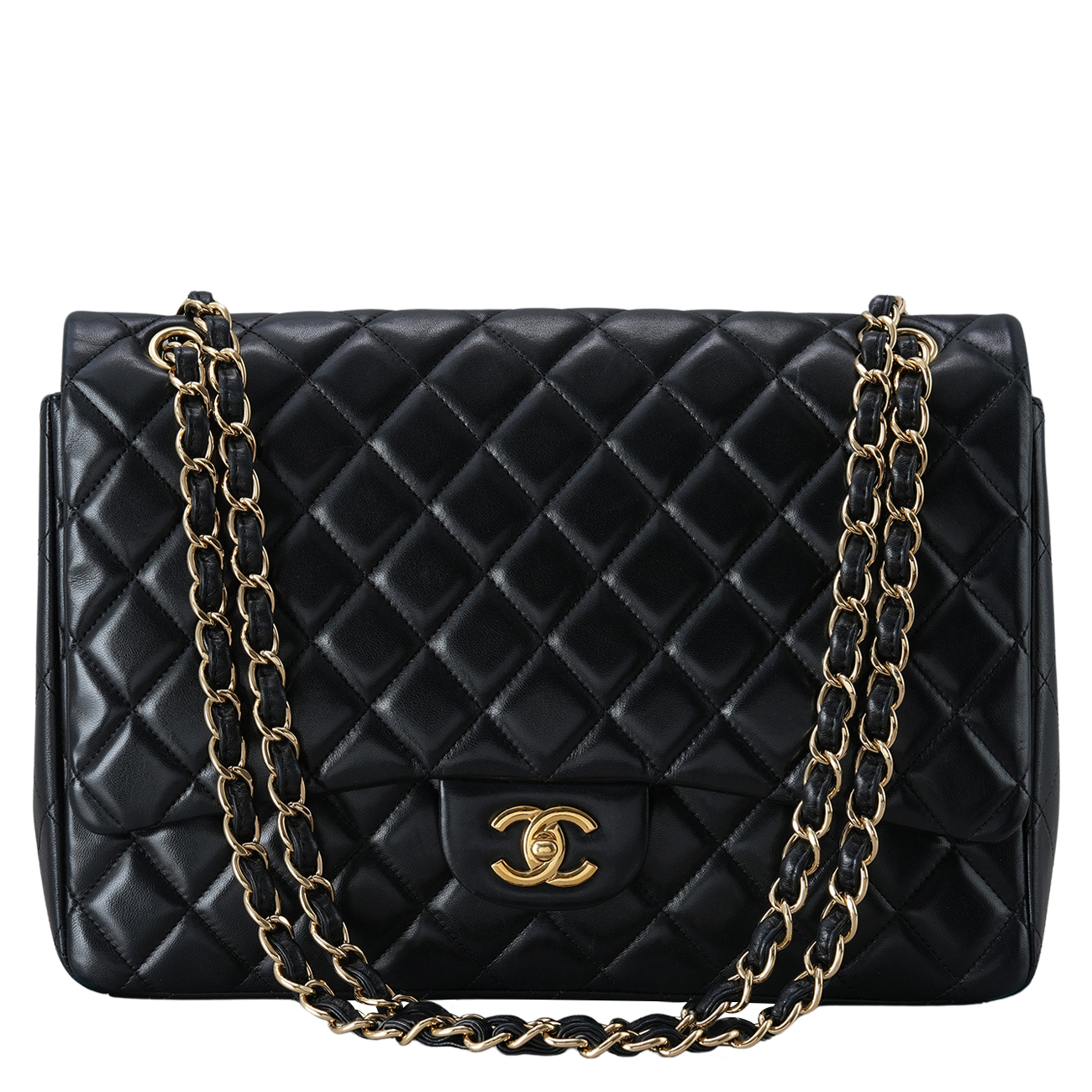 CHANEL(USED)샤넬 램스킨 클래식 맥시 플랩백