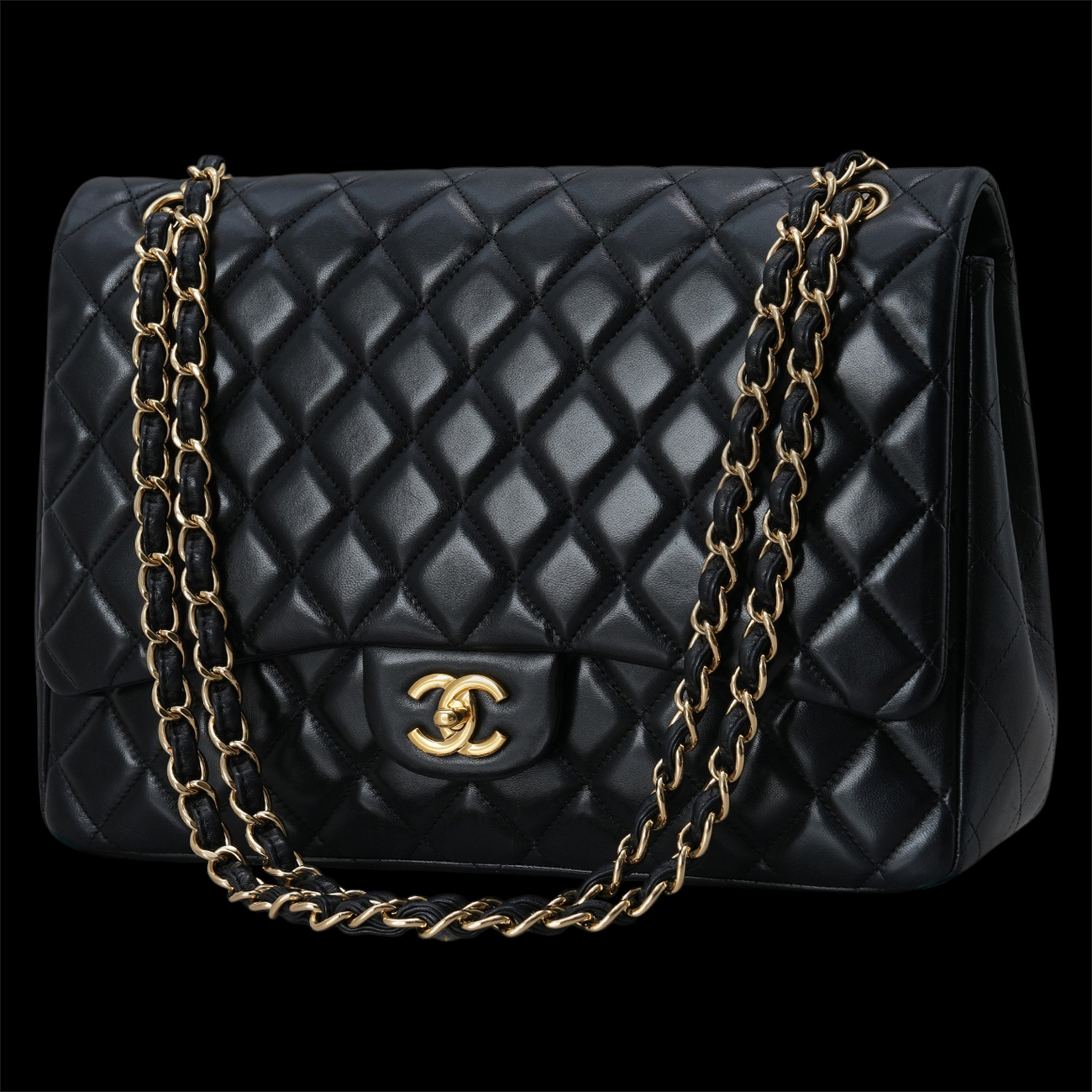 CHANEL(USED)샤넬 램스킨 클래식 맥시 플랩백