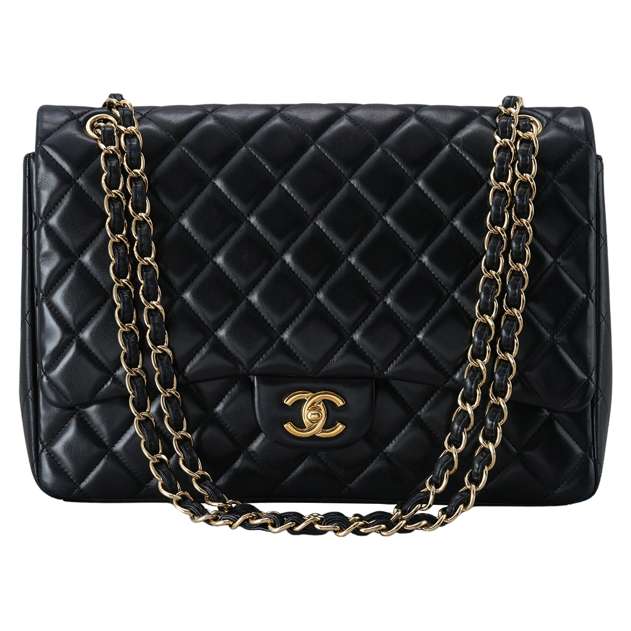 CHANEL(USED)샤넬 램스킨 클래식 맥시 플랩백