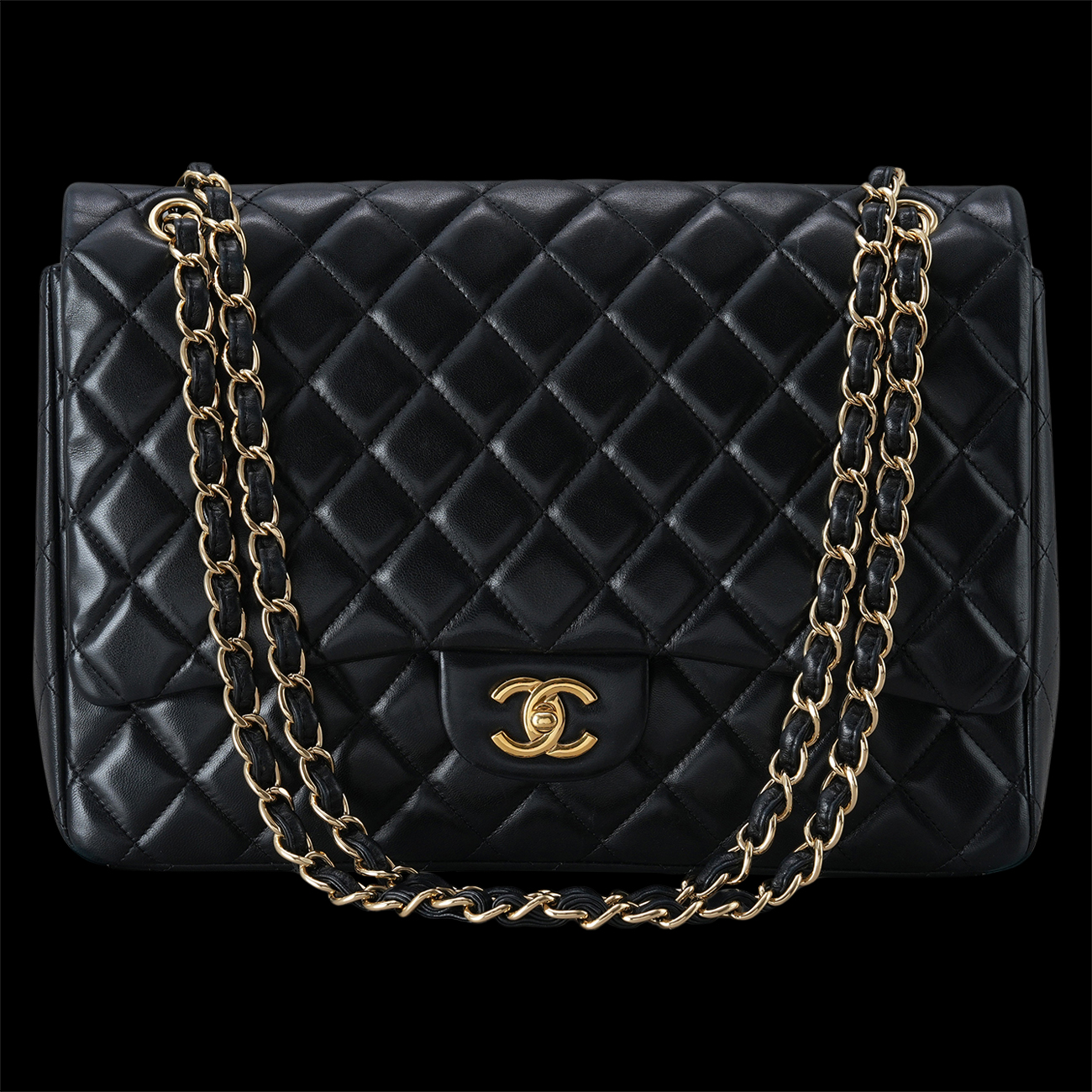 CHANEL(USED)샤넬 램스킨 클래식 맥시 플랩백