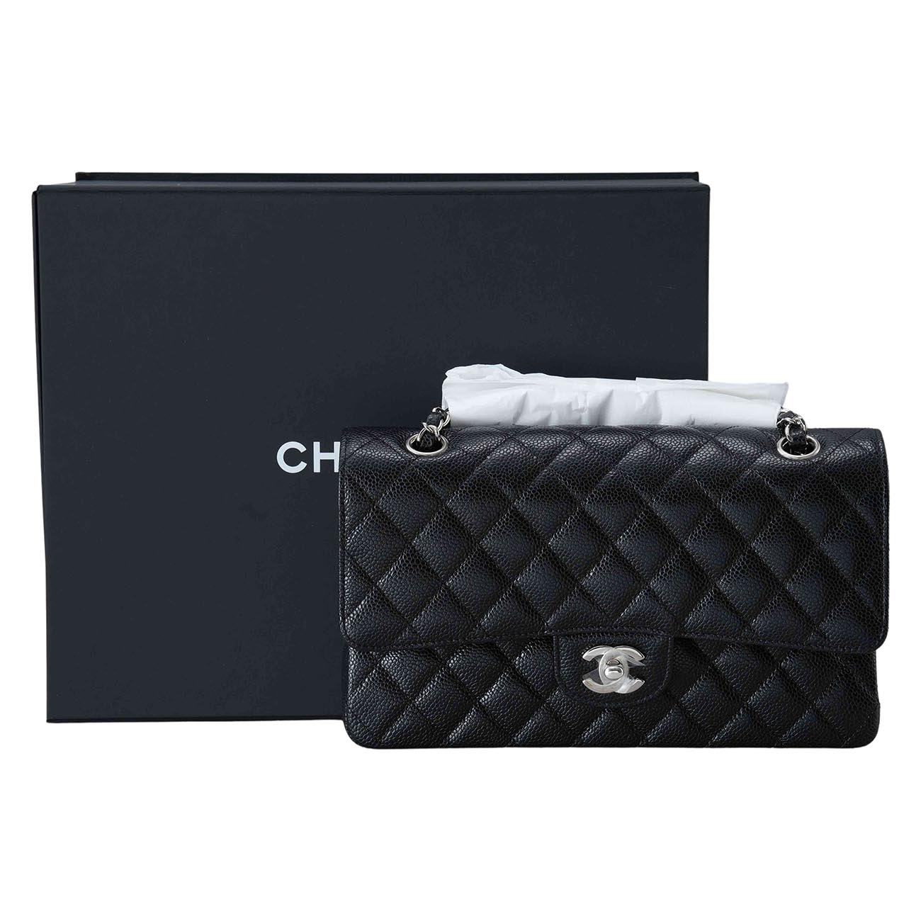 CHANEL(USED)샤넬 캐비어 클래식 미듐 플랩백