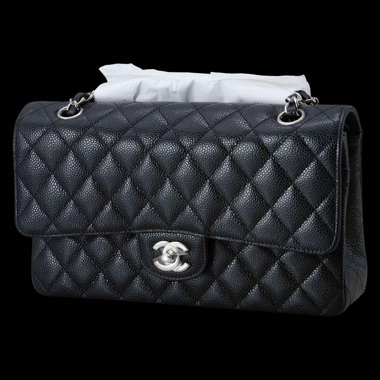 CHANEL(USED)샤넬 캐비어 클래식 미듐 플랩백
