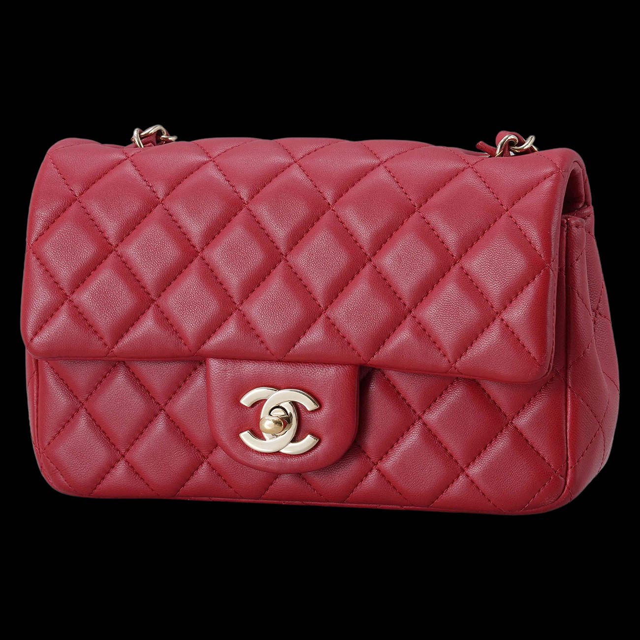 CHANEL(USED)샤넬 램스킨 클래식 뉴미니