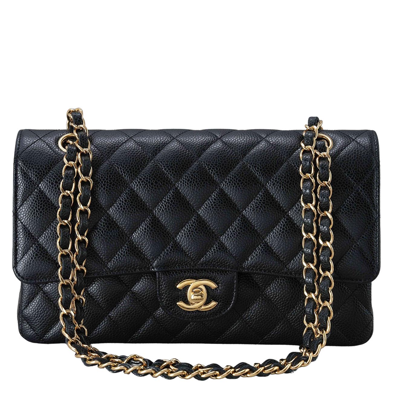 CHANEL(USED)샤넬 캐비어 클래식 미듐 플랩백