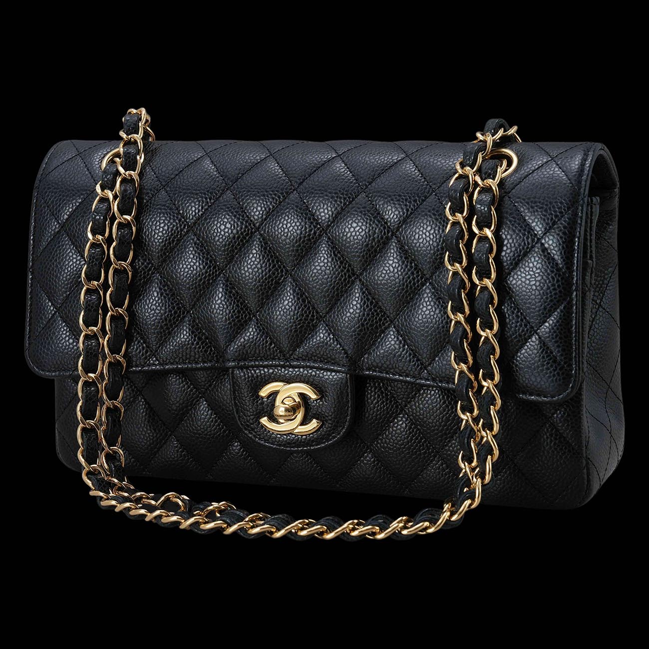 CHANEL(USED)샤넬 캐비어 클래식 미듐 플랩백