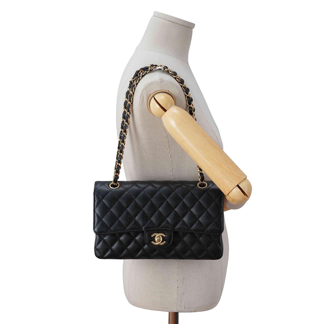 CHANEL(USED)샤넬 캐비어 클래식 미듐 플랩백