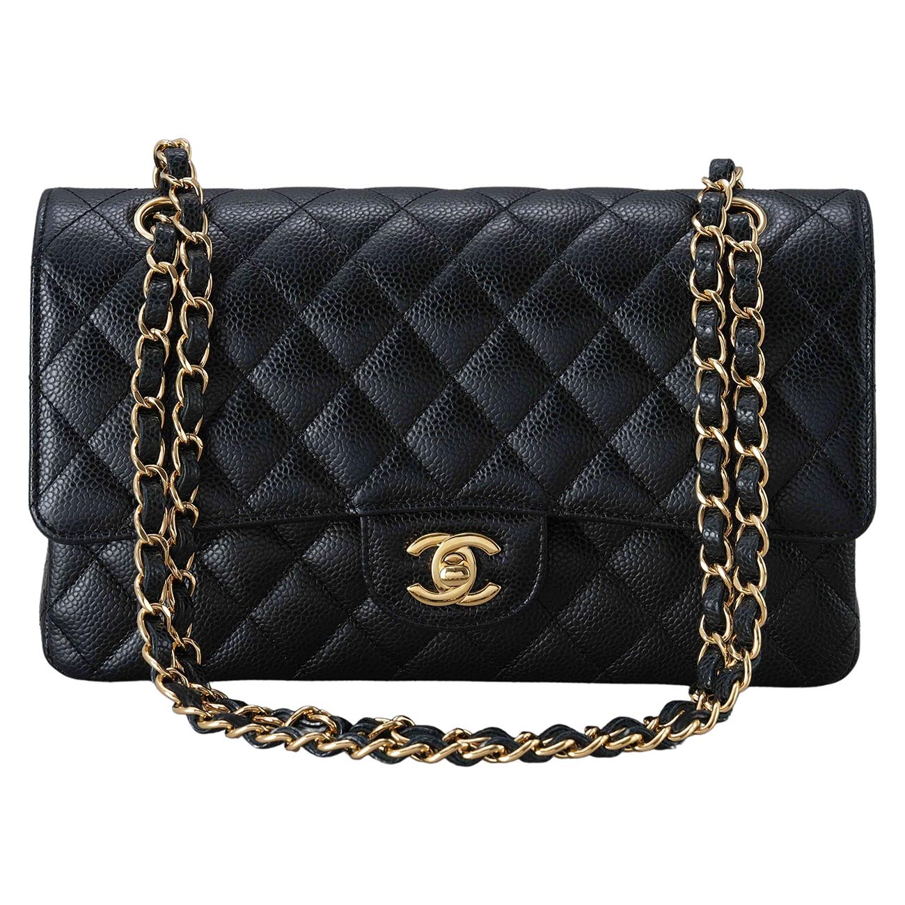 CHANEL(USED)샤넬 캐비어 클래식 미듐 플랩백