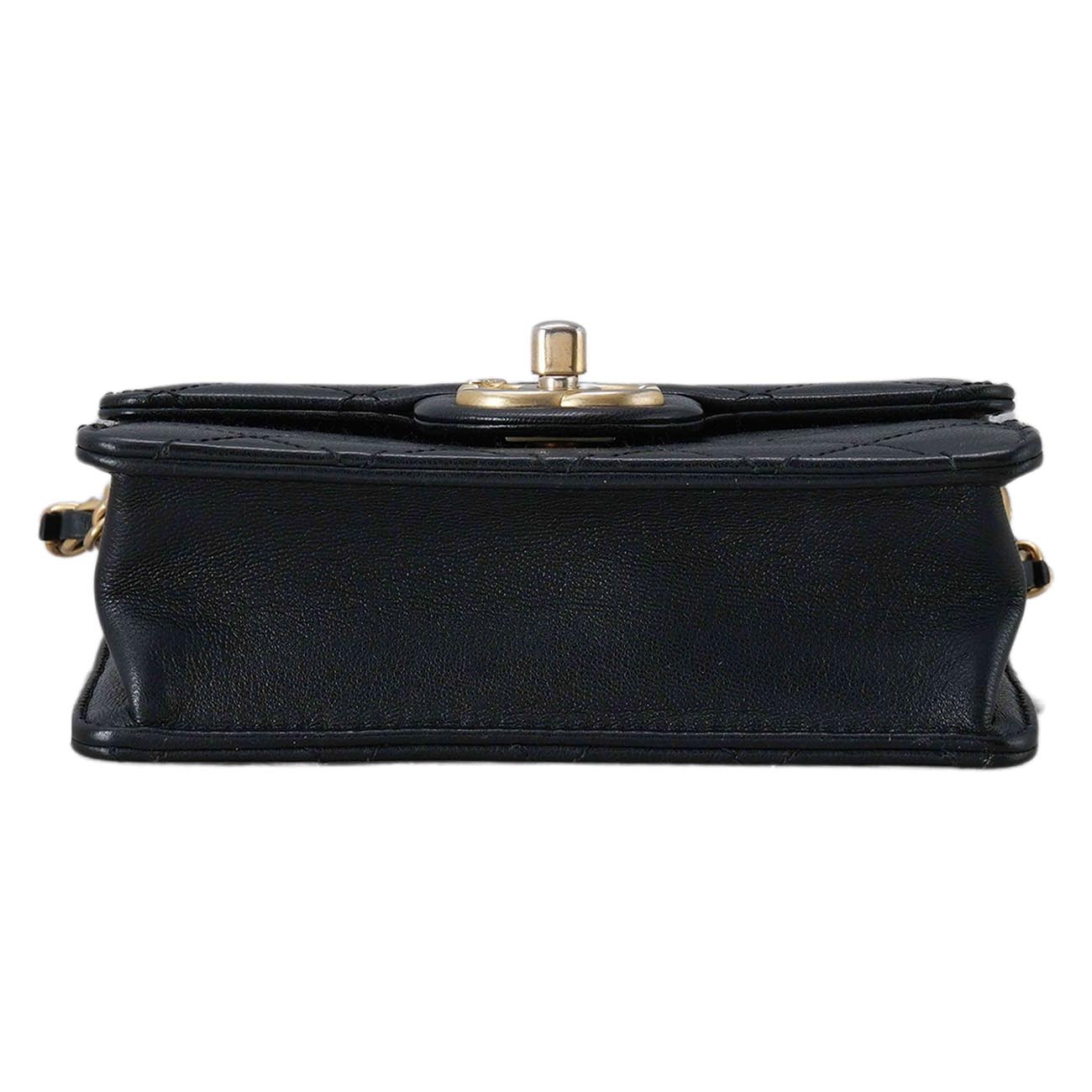 CHANEL(USED)샤넬 시즌 램스킨 진주 플랩백