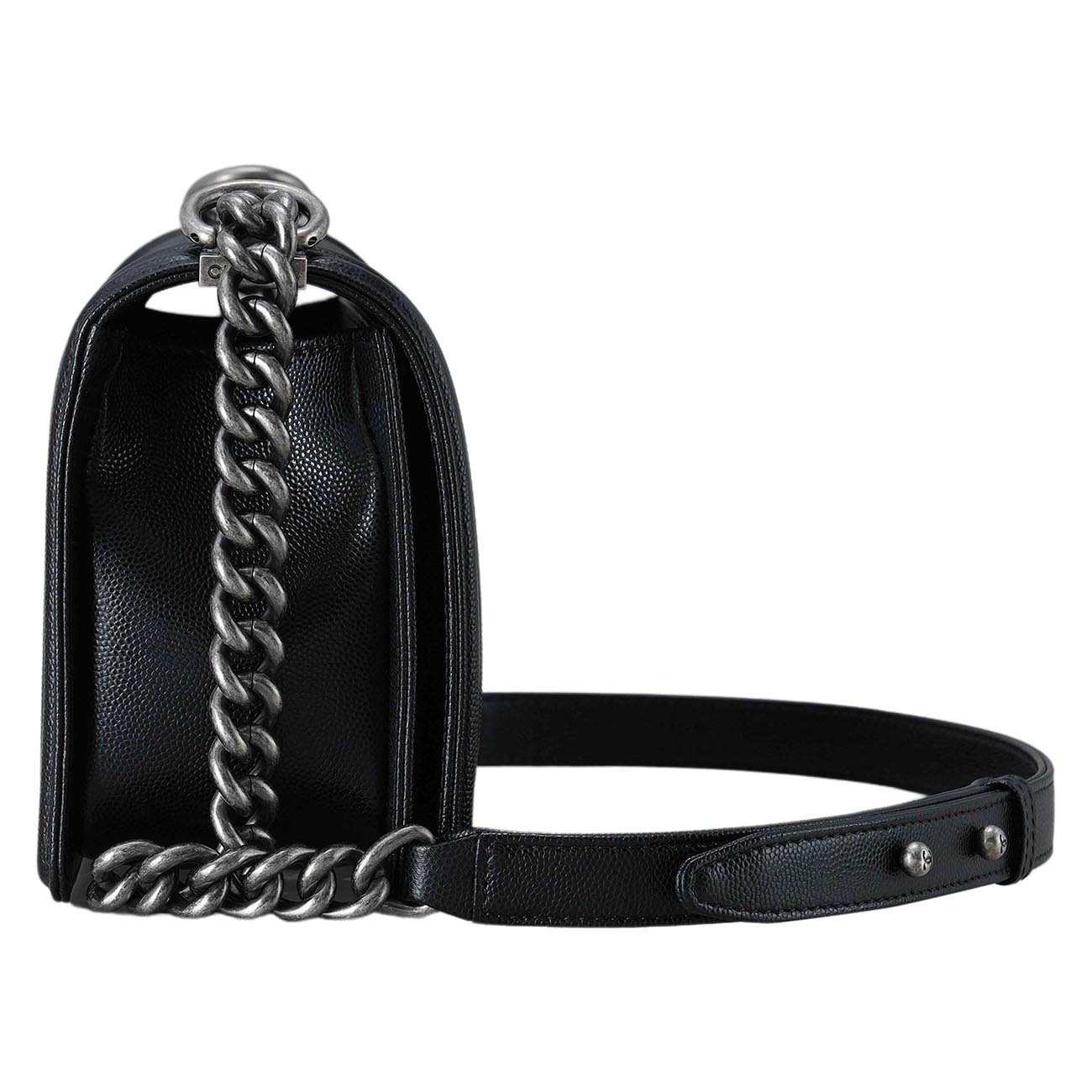 CHANEL(USED)샤넬 A67086 캐비어 보이샤넬 미듐 플랩백