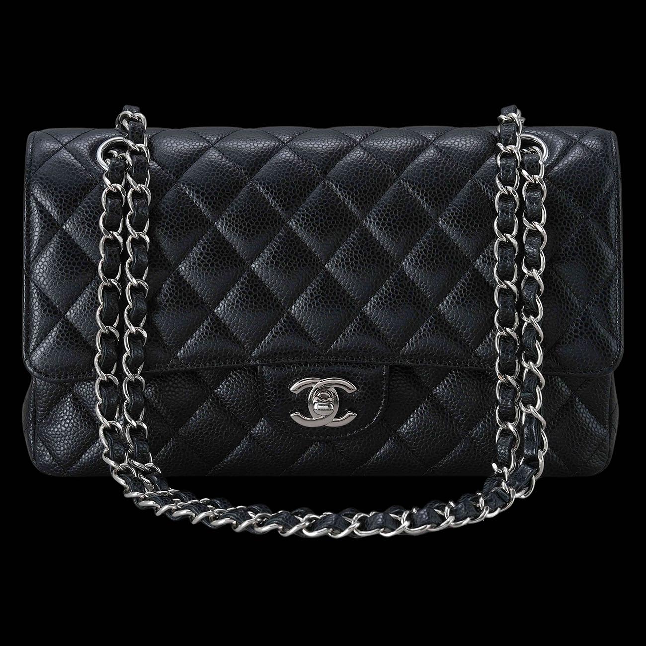 CHANEL(USED)샤넬 캐비어 클래식 미듐 플랩백