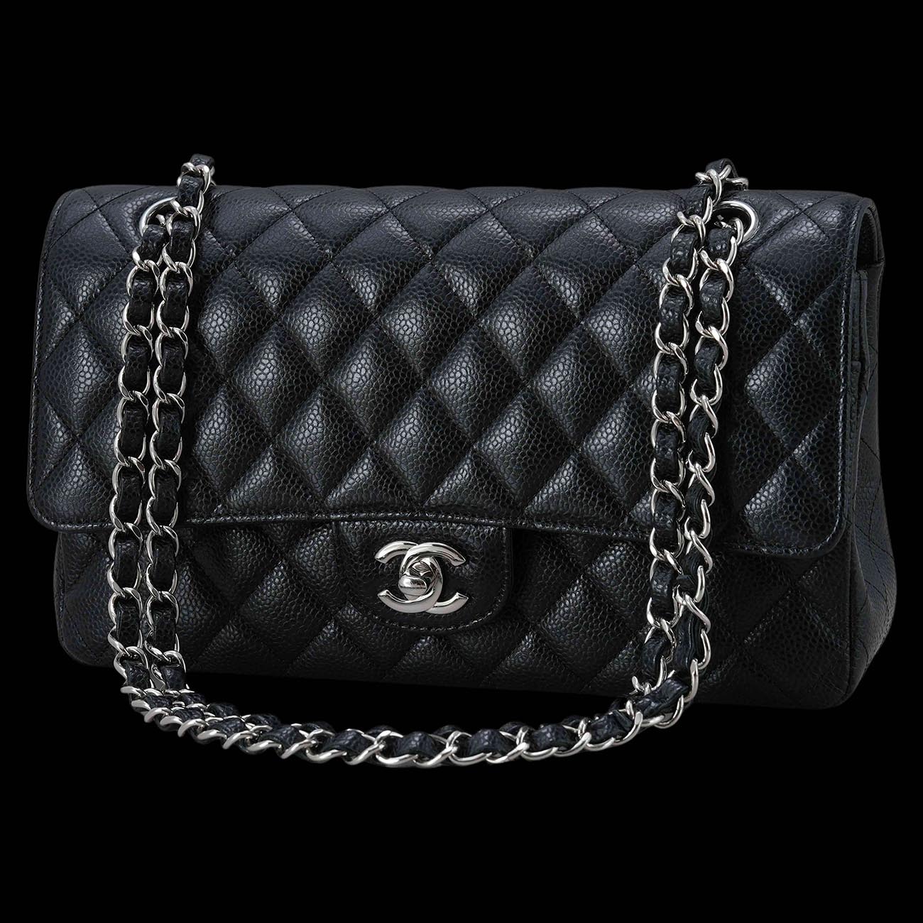 CHANEL(USED)샤넬 캐비어 클래식 미듐 플랩백