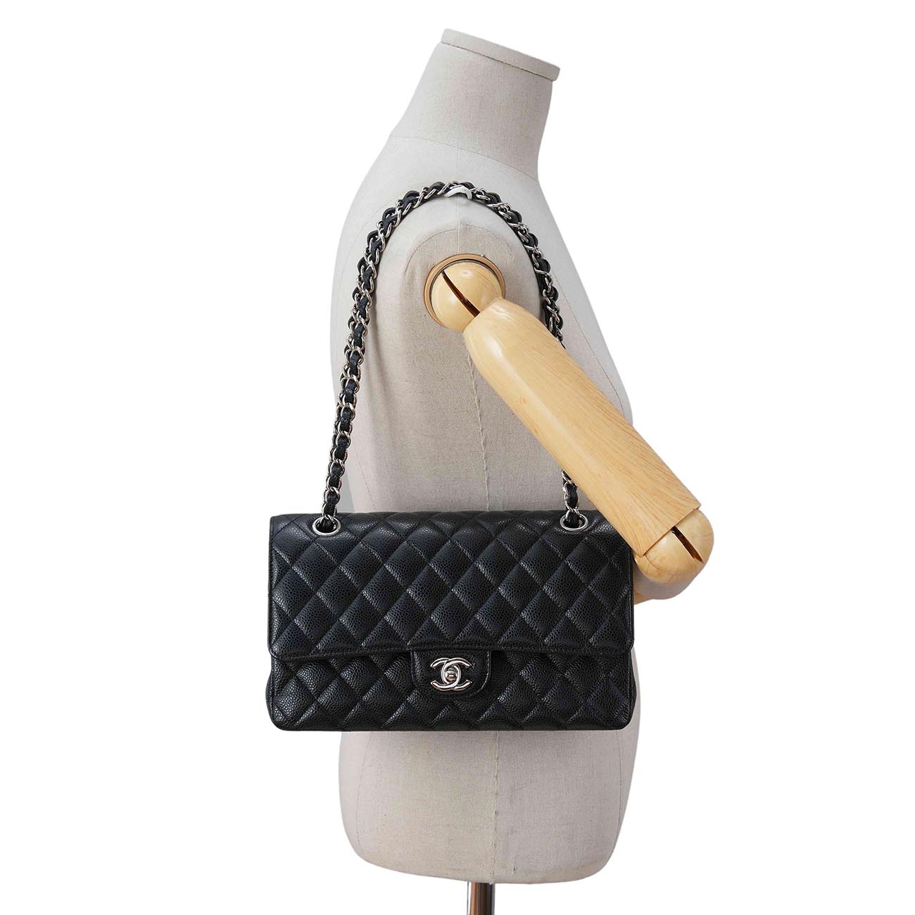 CHANEL(USED)샤넬 캐비어 클래식 미듐 플랩백