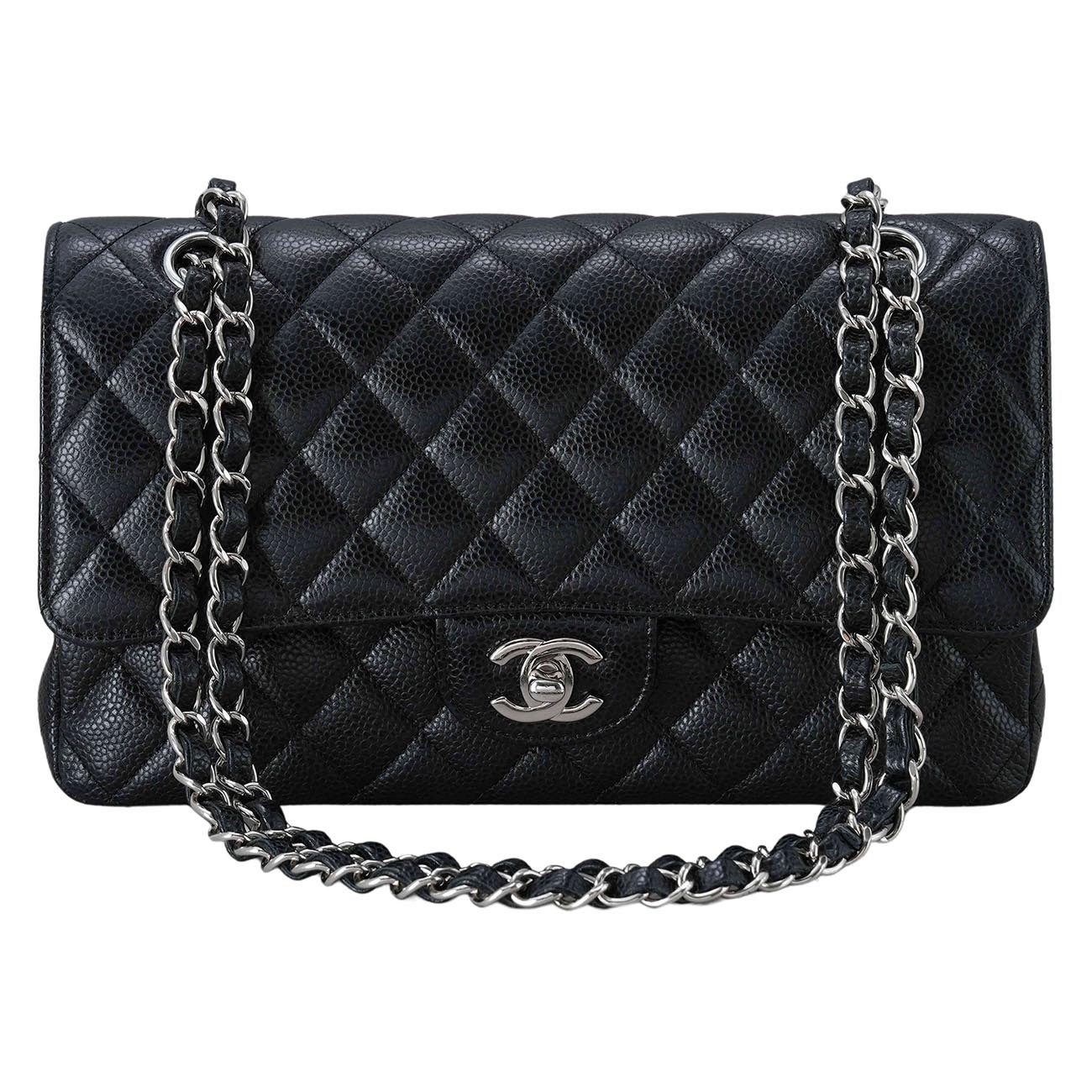 CHANEL(USED)샤넬 캐비어 클래식 미듐 플랩백