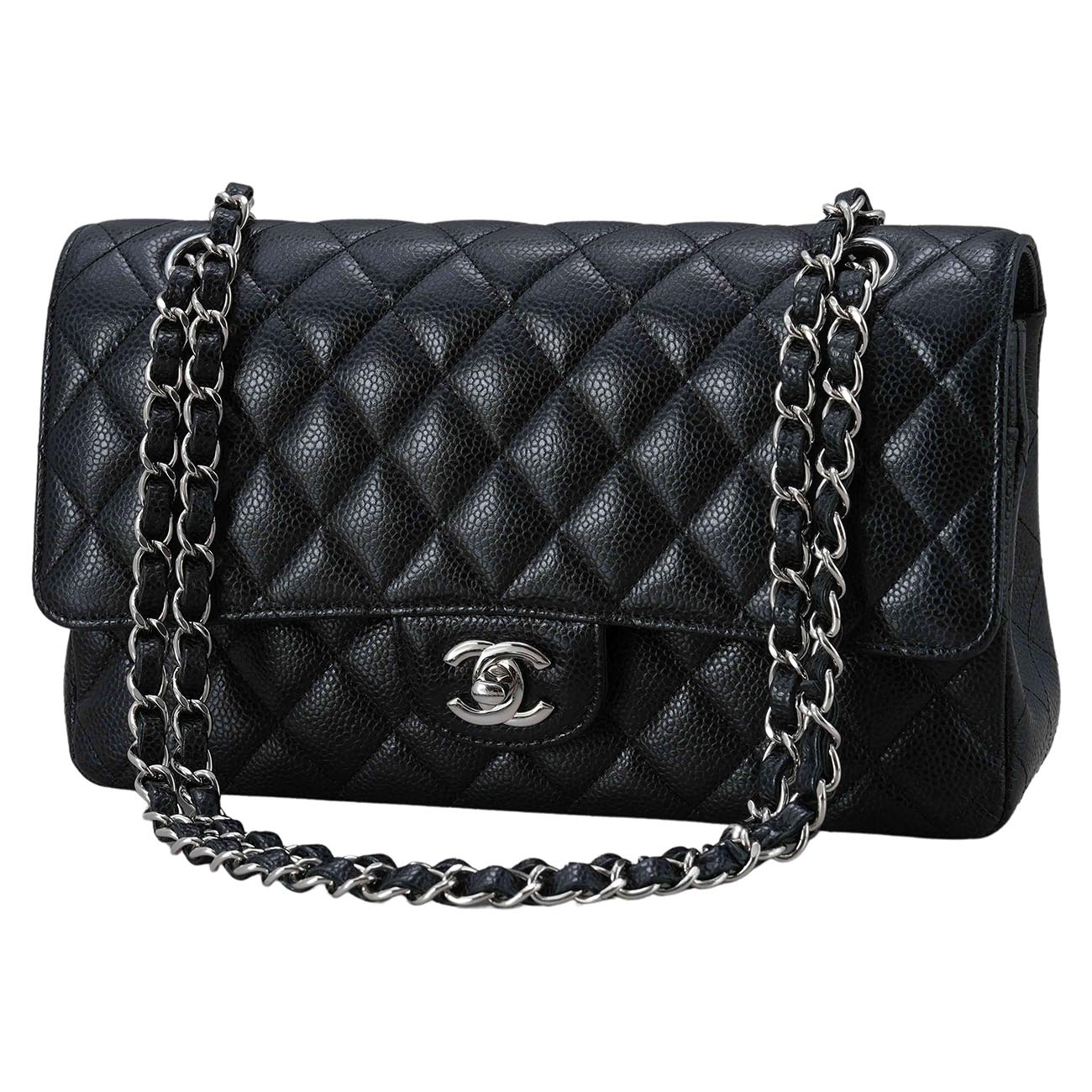 CHANEL(USED)샤넬 캐비어 클래식 미듐 플랩백