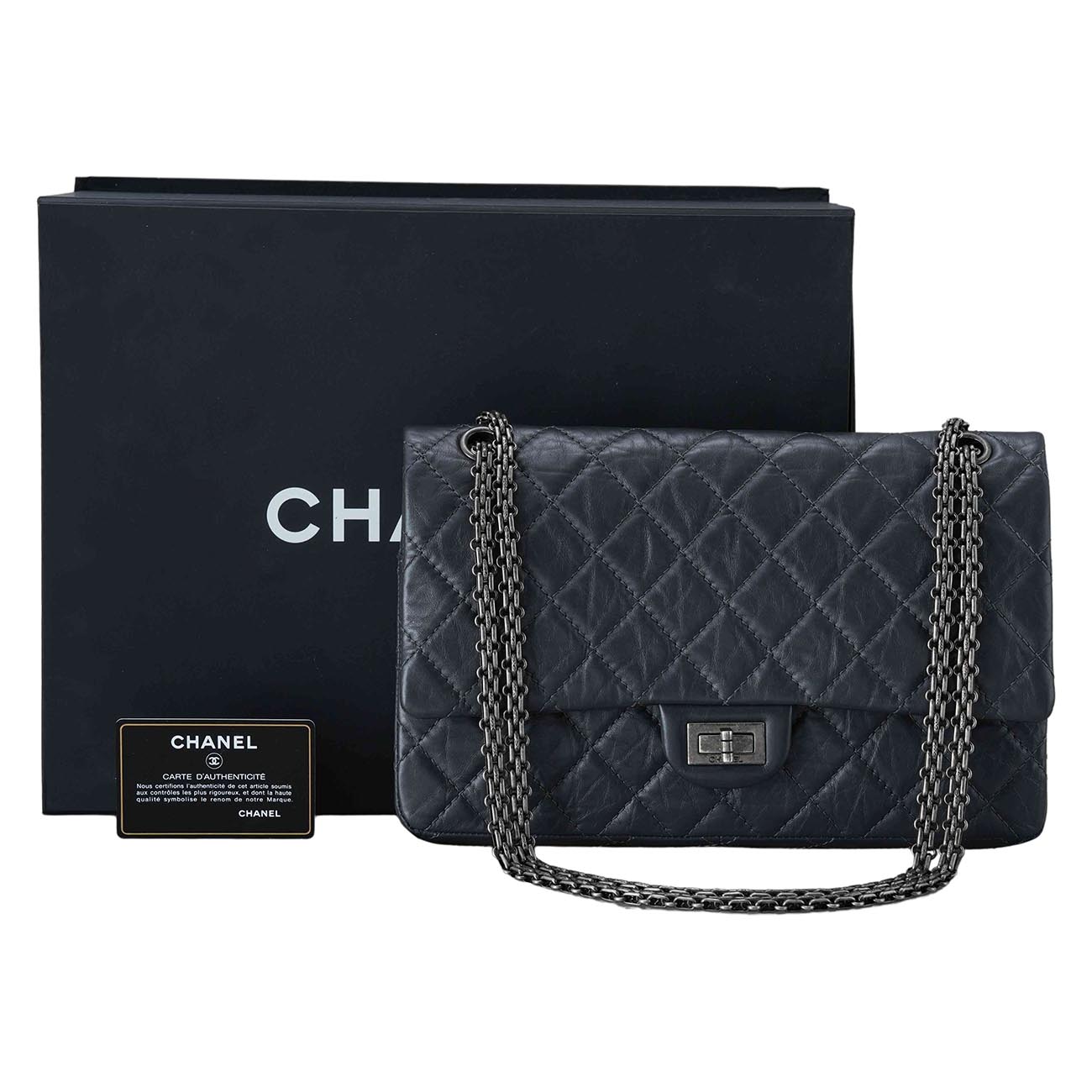 CHANEL(USED)샤넬 2.55 빈티지 미듐28 플랩백