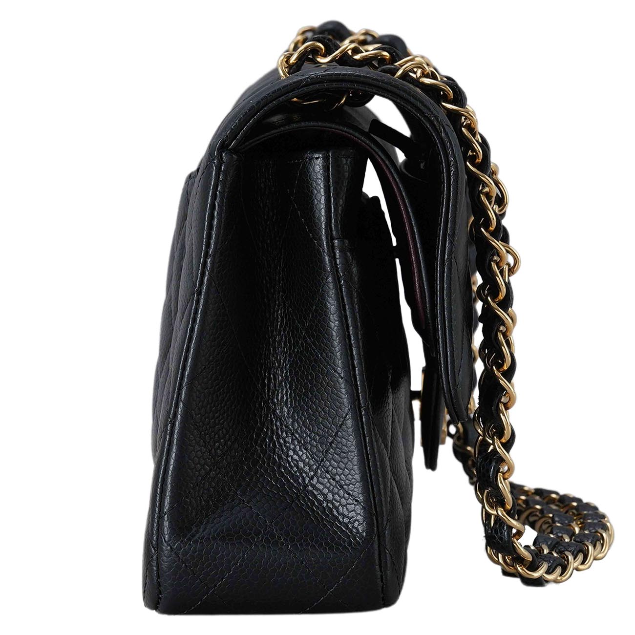 CHANEL(USED)샤넬 A01112 캐비어 클래식 미듐 플랩백