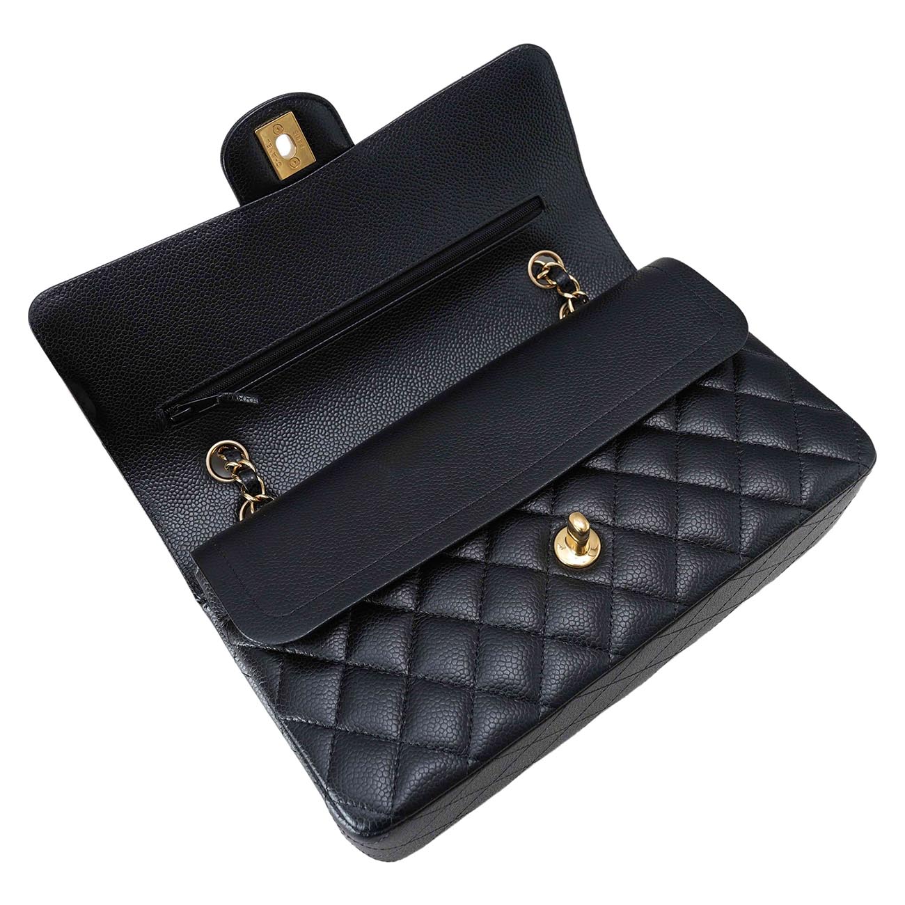 CHANEL(USED)샤넬 A01112 캐비어 클래식 미듐 플랩백