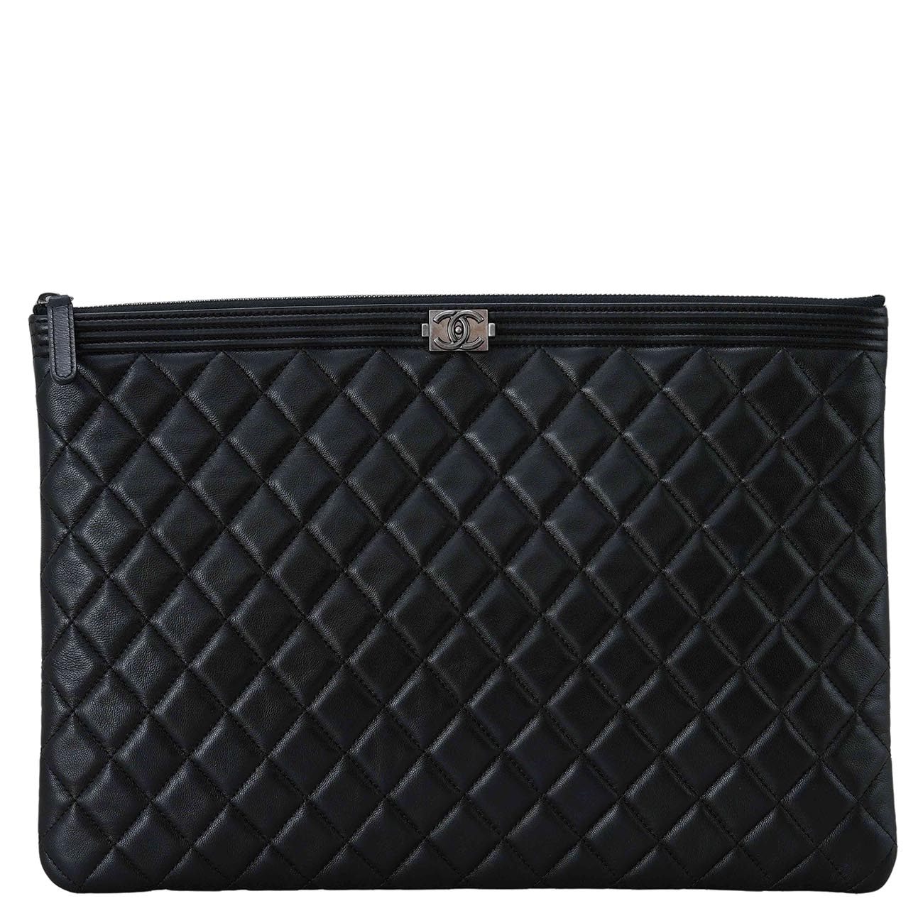 CHANEL(USED)샤넬 보이 클러치 라지