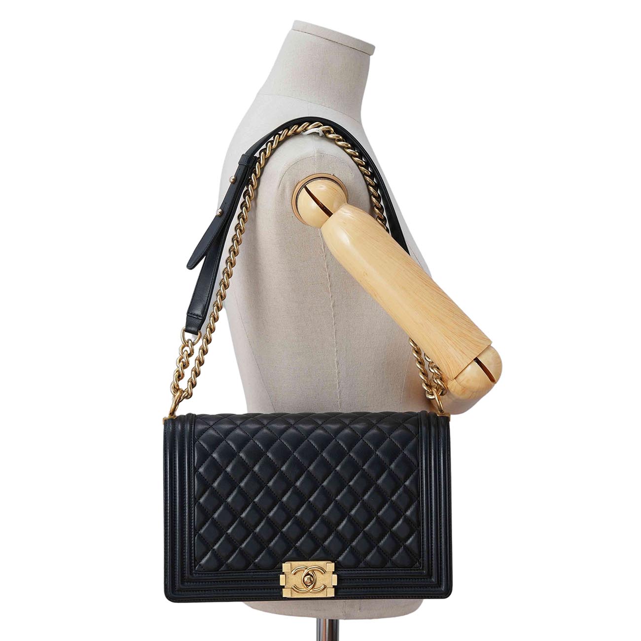 CHANEL(USED)샤넬 램스킨 보이샤넬 뉴미듐 플랩백