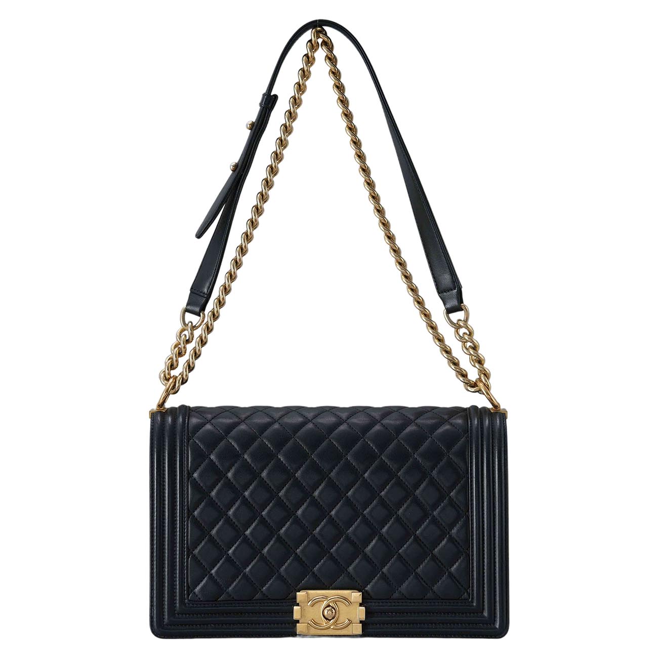 CHANEL(USED)샤넬 램스킨 보이샤넬 뉴미듐 플랩백