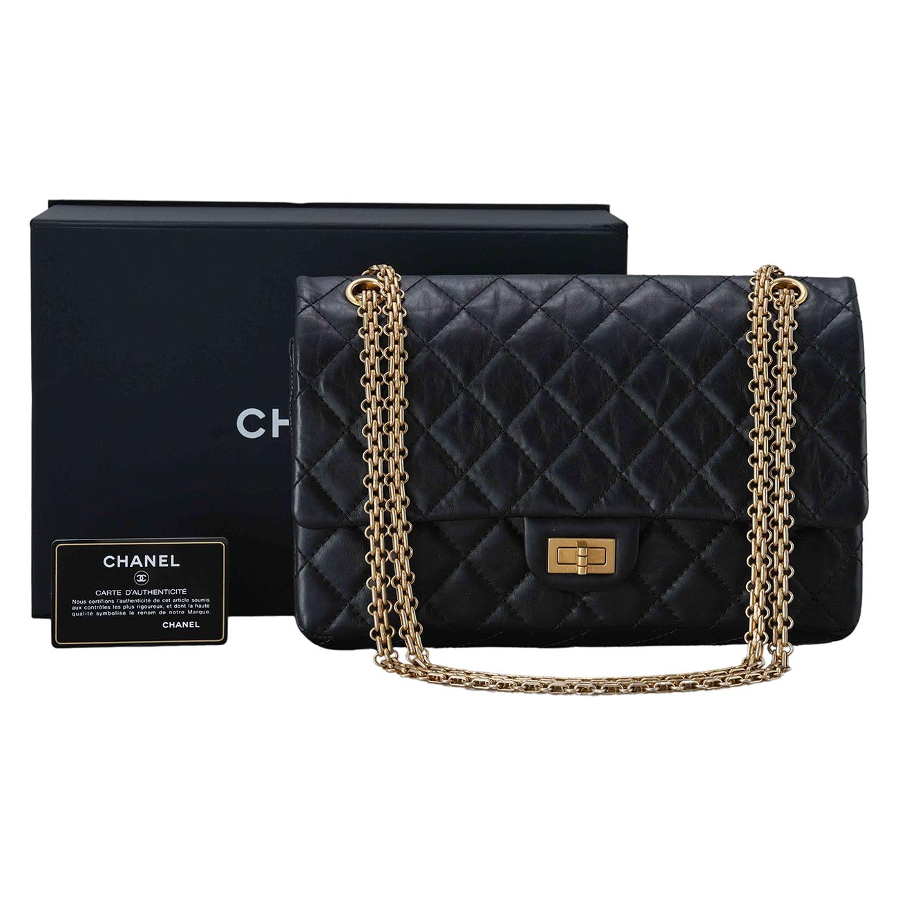 CHANEL(USED)샤넬 2.55 빈티지 라지 플랩백