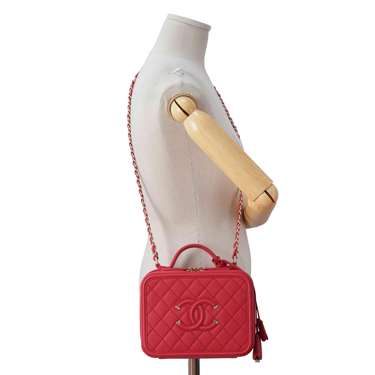 CHANEL(USED)샤넬 코스매틱 토트 겸 숄더백