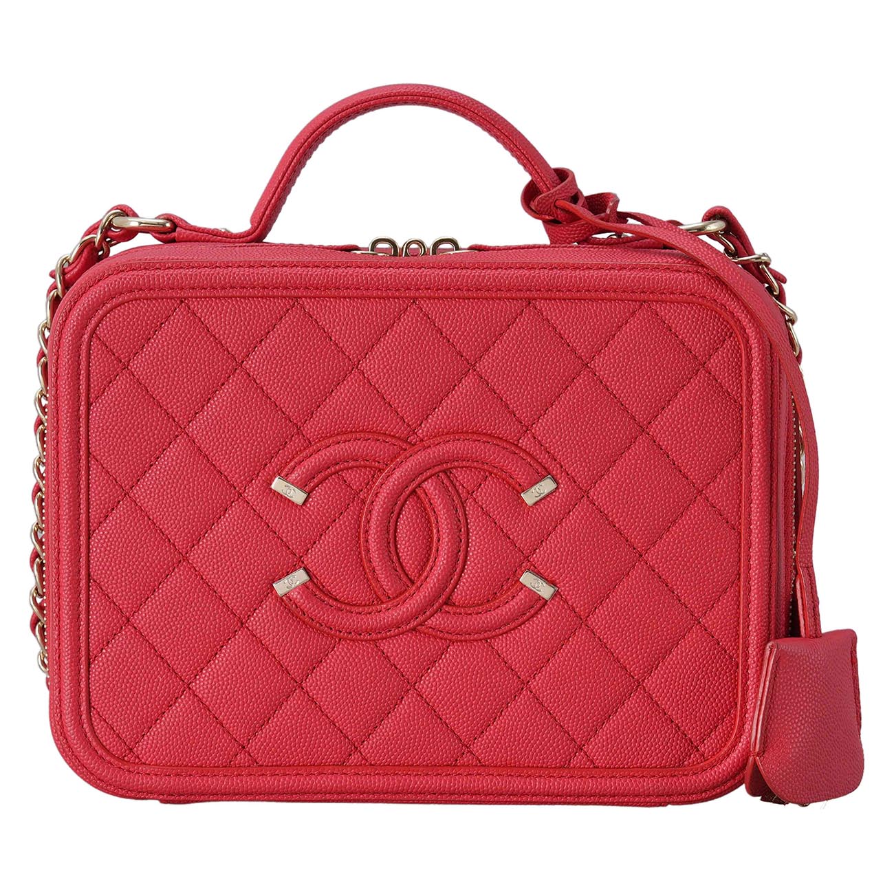 CHANEL(USED)샤넬 코스매틱 토트 겸 숄더백