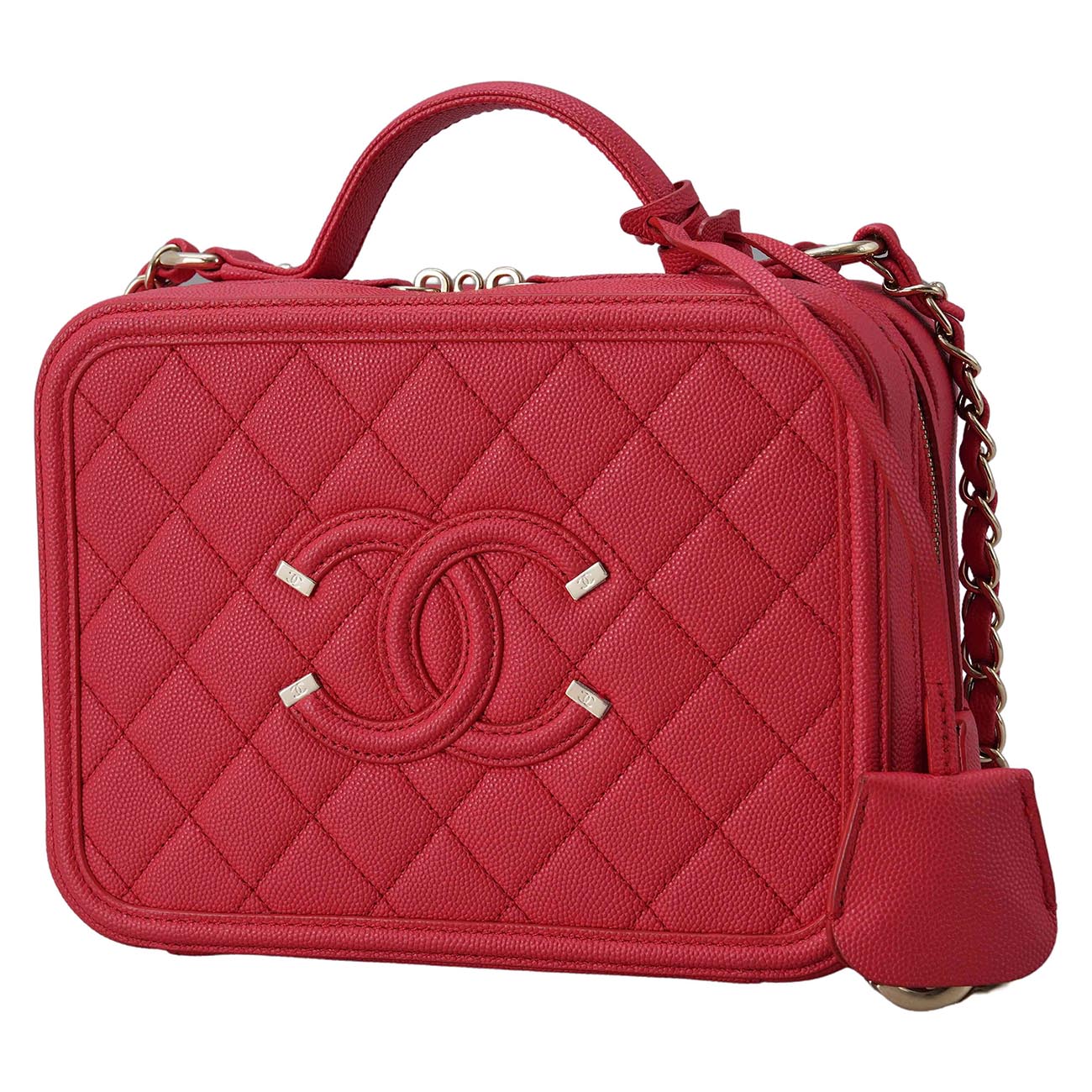 CHANEL(USED)샤넬 코스매틱 토트 겸 숄더백