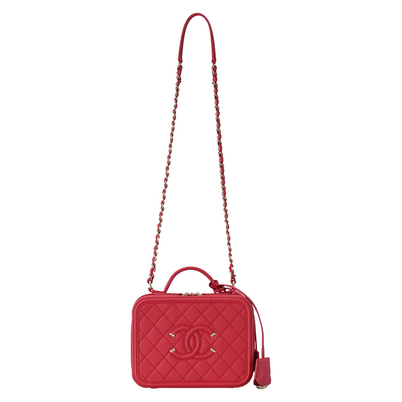 CHANEL(USED)샤넬 코스매틱 토트 겸 숄더백