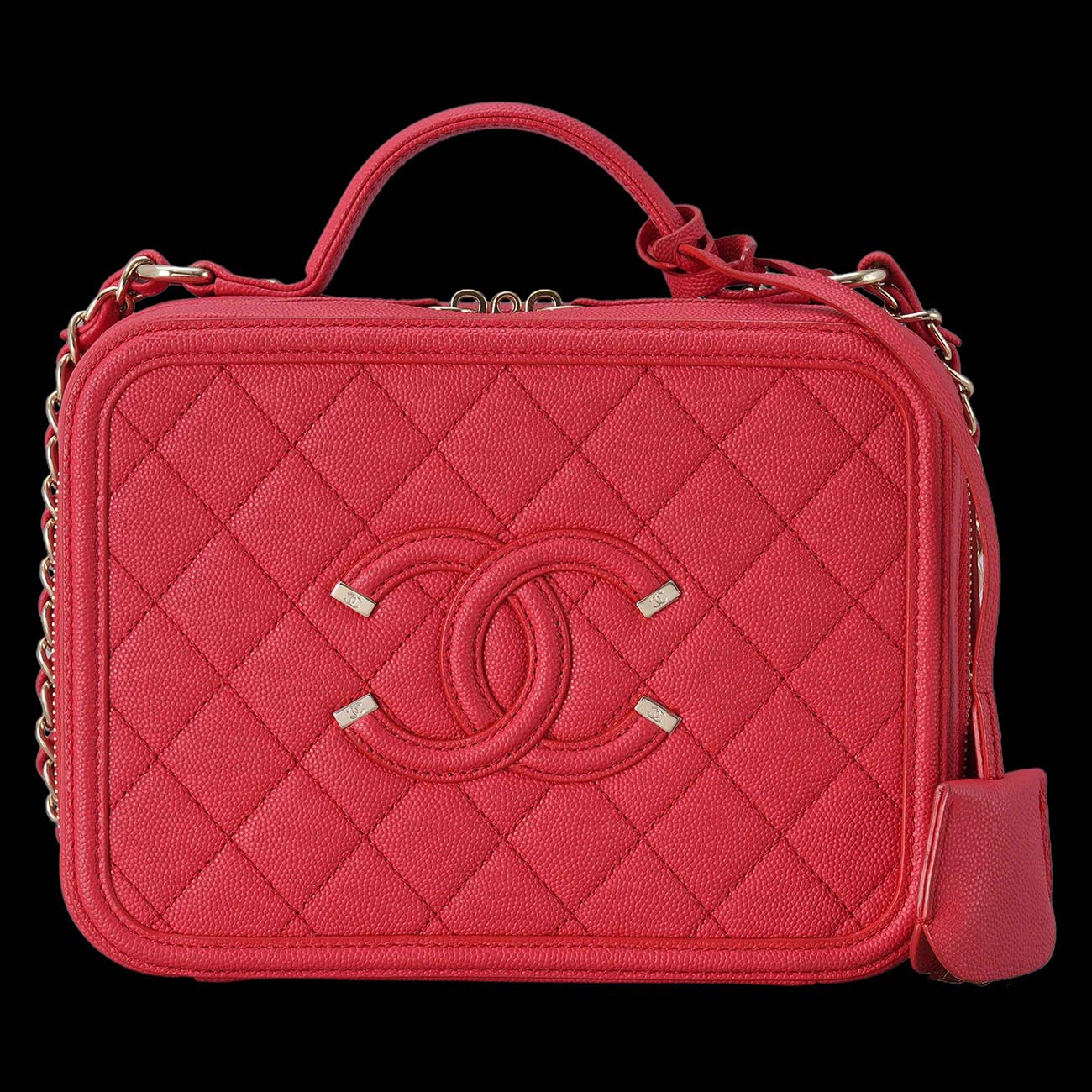 CHANEL(USED)샤넬 코스매틱 토트 겸 숄더백