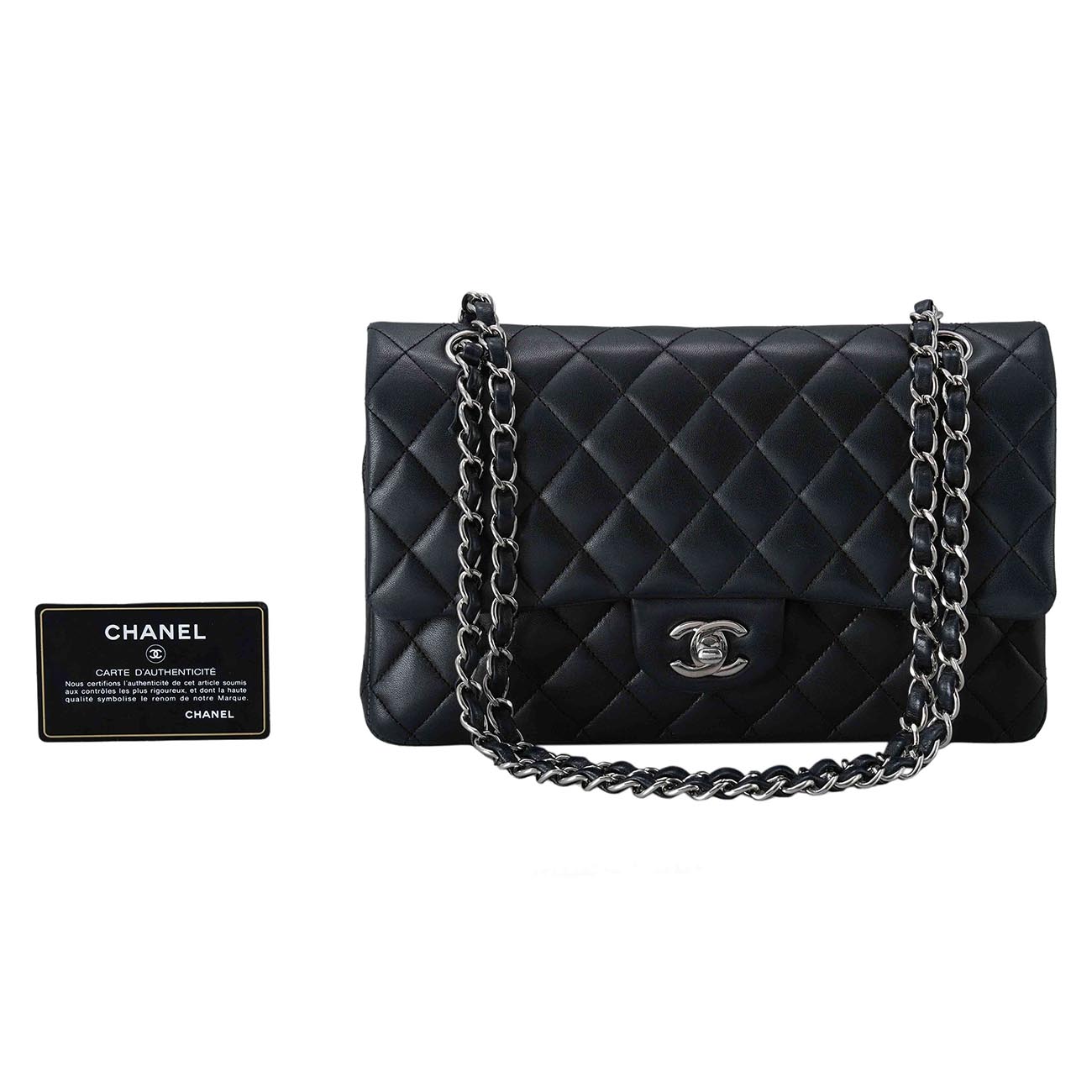 CHANEL(USED)샤넬 램스킨 클래식 미듐 플랩백