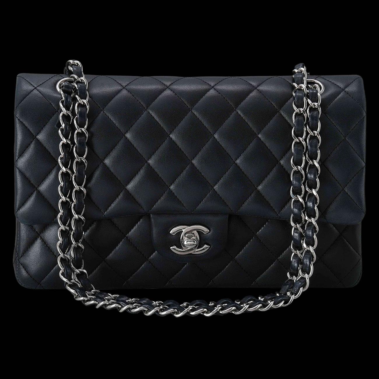 CHANEL(USED)샤넬 램스킨 클래식 미듐 플랩백