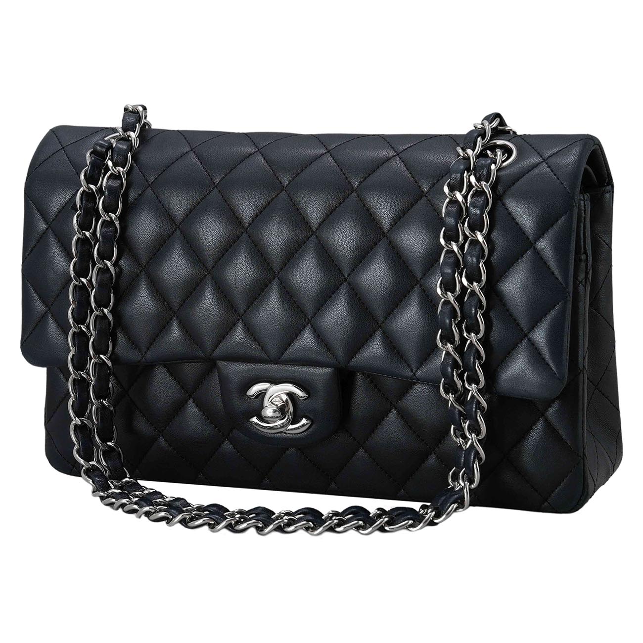 CHANEL(USED)샤넬 램스킨 클래식 미듐 플랩백